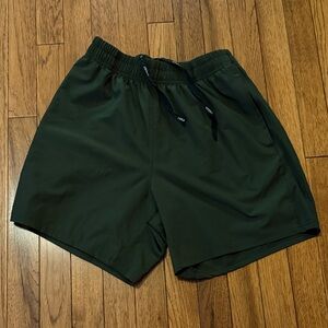 Dark Green Athletic Shorts